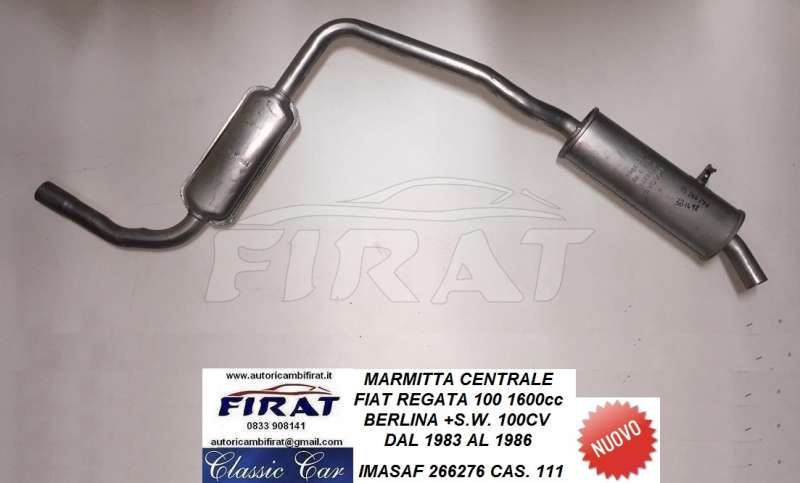 MARMITTA FIAT REGATA 100 83 - 86 100CV CENTRALE (266276)